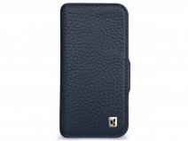 Vaja Wallet Leather Case MagSafe Donkerblauw - iPhone 15 Pro Hoesje Leer