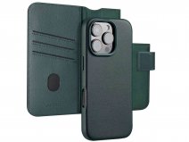Accezz Leather 2in1 Bookcase MagSafe Groen - iPhone 15 Pro Max Hoesje Leer