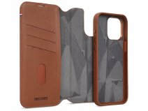 Decoded Leather Detachable Wallet Case Bruin - iPhone 15 Pro Max hoesje