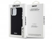 DKNY Silicone MagSafe Case Zwart - iPhone 15 Pro Max hoesje