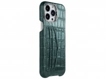 Gatti Cardholder Alligator Case iPhone 15 Pro Max hoesje - Green Emerald/Steel