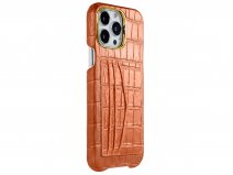 Gatti Cardholder Alligator Case iPhone 15 Pro Max hoesje - Orange Ermes/Gold