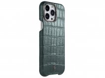 Gatti Classica Alligator Case iPhone 15 Pro Max hoesje - Green Emerald/Gunmetal