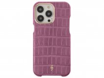 Gatti Classica Alligator Case iPhone 15 Pro Max hoesje - Pink Camellia/Rose Gold