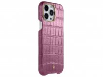 Gatti Classica Alligator Case iPhone 15 Pro Max hoesje - Pink Camellia/Rose Gold