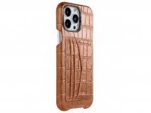 Gatti Cardholder Alligator Case iPhone 15 Pro Max hoesje - Honey Matt/Gunmetal