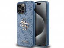 Guess Big 4G Monogram Case Blauw - iPhone 15 Pro Max hoesje