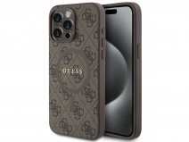 Guess Monogram MagSafe Case Bruin - iPhone 15 Pro Max hoesje
