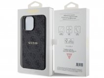 Guess Monogram MagSafe Case Grijs - iPhone 15 Pro Max hoesje