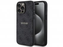 Guess Monogram MagSafe Case Grijs - iPhone 15 Pro Max hoesje