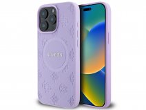 Guess Peony Logo MagSafe Case Lila - iPhone 15 Pro Max hoesje