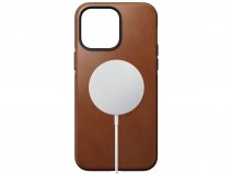 Nomad Modern Leather Case Cognac - iPhone 15 Pro Max hoesje