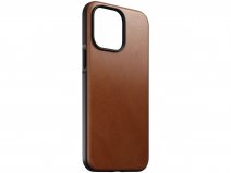 Nomad Modern Leather Case Cognac - iPhone 15 Pro Max hoesje