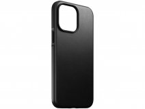 Nomad Modern Leather Case Zwart - iPhone 15 Pro Max hoesje