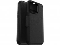 Otterbox Strada Leather MagSafe Folio Zwart - iPhone 15 Pro Max hoesje