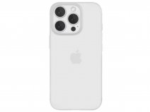 Silq Ultra Slim iPhone 15 Pro Max hoesje Clear Frost - Super Dunne Case 0,5mm