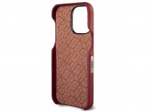 Vaja V-Mag Leather Case MagSafe Rood - iPhone 15 Pro Max Hoesje Leer