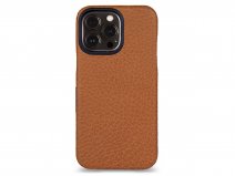 Vaja V-Mag Leather Case MagSafe Cognac - iPhone 15 Pro Max Hoesje Leer