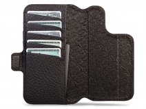 Vaja V-Mag Wallet Wrap Zwart - iPhone 15 Pro Max Omslag met Pashouder