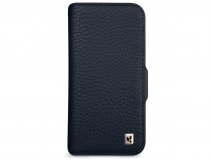 Vaja Wallet Leather Case MagSafe Donkerblauw - iPhone 15 Pro Max Hoesje Leer