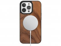 Woodcessories Walnut MagSafe Case - iPhone 15 Pro Max hoesje van Hout