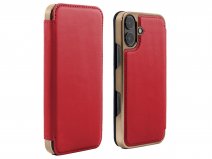 Greenwich Blake MagSafe Leather Folio Flash Red - iPhone 16 Hoesje