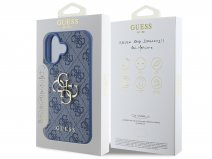 Guess Big 4G Monogram Case Blauw - iPhone 16 hoesje