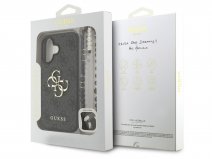 Guess Big 4G Monogram Wristlet Case - iPhone 16 hoesje Grijs