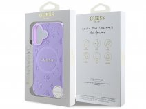 Guess Peony Logo MagSafe Case Paars - iPhone 16 hoesje