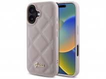 Guess Diamond Quilted Puffer Case Roze - iPhone 16 hoesje