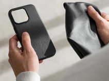Woodcessories Bio Leather MagSafe Case Zwart - iPhone 16 hoesje