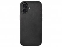Woodcessories Bio Leather MagSafe Case Zwart - iPhone 16 hoesje