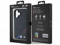 BMW M Carbon Tricolor MagSafe Case Zwart - iPhone 16 Plus hoesje