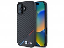 BMW M Carbon Tricolor MagSafe Case Zwart - iPhone 16 Plus hoesje