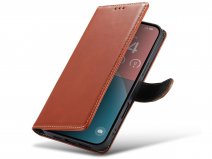 CaseMania Classic Leather Case Cognac - iPhone 16 Plus hoesje