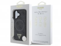 Guess Triangle Monogram MagSafe Case Grijs - iPhone 16 Plus hoesje