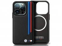 BMW M Colored Lines MagSafe Case Zwart - iPhone 16 Pro hoesje