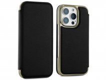 Greenwich Blake MagSafe Leather Folio Beluga/Gold - iPhone 16 Pro Hoesje