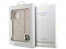 Guess Big 4G Monogram Wristlet Case - iPhone 16 Pro hoesje Roze