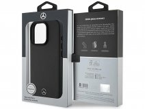 Mercedes-Benz Textured MagSafe Case Zwart - iPhone 16 Pro hoesje