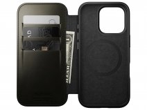 Nomad Modern Horween Leather Folio Groen - iPhone 16 Pro hoesje