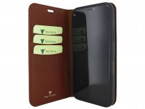 Piel Frama Leather Case Croco Bruin - iPhone 16 Pro hoesje