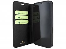 Piel Frama Leather Case Croco Zwart - iPhone 16 Pro hoesje