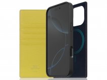 SLG Design D8 2in1 Leather Folio Lemon - iPhone 16 Pro hoesje