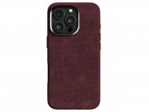 Alcanside Alcantara MagSafe Case Wine Red - iPhone 16 Pro Max hoesje