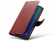 CaseMania Classic Leather Case Rood - iPhone 16 Pro Max hoesje