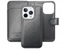 CaseMania 2in1 Magnetic XL Bookcase Zwart - iPhone 16 Pro Max Hoesje