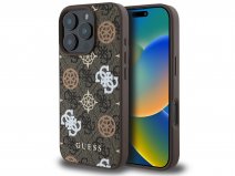 Guess Stamped Monogram MagSafe Case Bruin - iPhone 16 Pro Max hoesje