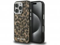 Karl Lagerfeld Leopard MagSafe Case - iPhone 16 Pro Max hoesje