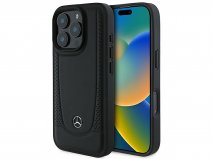 Mercedes-Benz Urban Leather Case Zwart - iPhone 16 Pro Max hoesje
